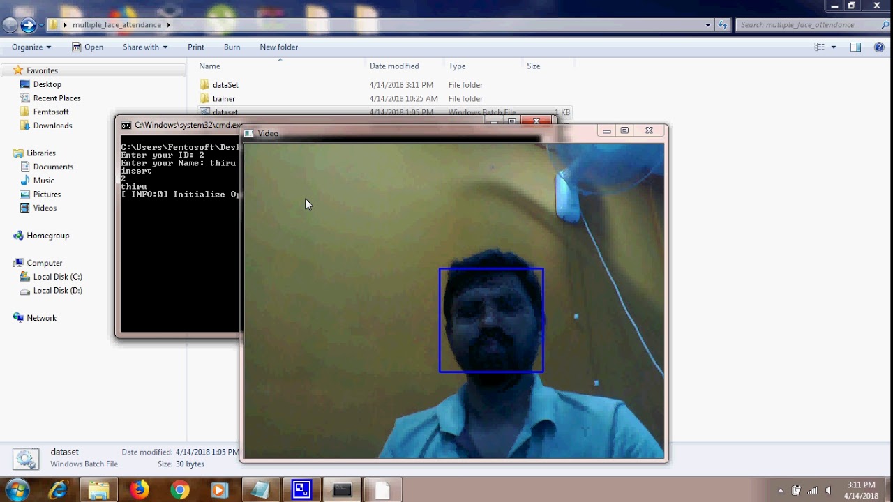 Multiple Face recognition and Attendance Monitoring