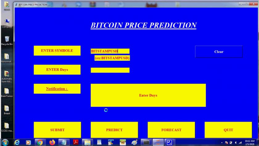 bitcoin price prediction and pri