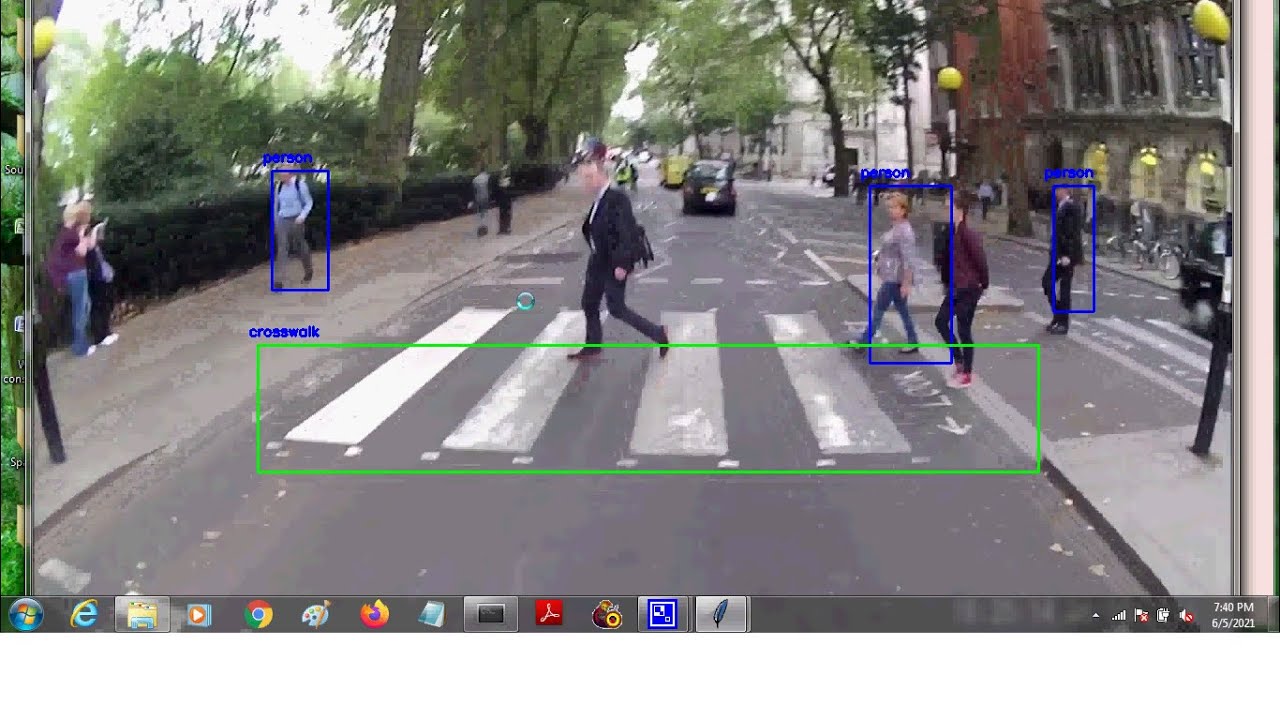 Cross Walk detection from Images and Videos for Pedestrian to cross Zebra crossing￼