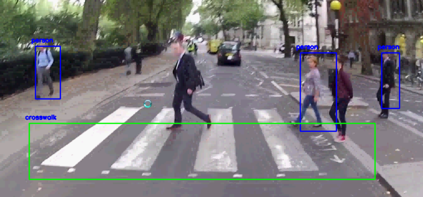 Cross Walk detection from Images and Videos